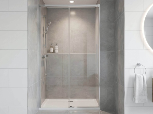 Sapho GELCO LUXOR 100 cm zuhanyajtó transzparent üveggel, króm GU1210CH