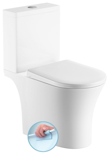 Sapho AQUALINE VITO RIMLESS monoblokkos WC, fehér PB105WR