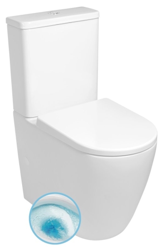 Sapho TURKU VORTEX monoblokkos WC, fehér PC104V