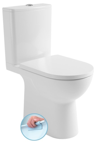 Sapho AQUALINE TALAMO RIMLESS monoblokkos WC, fehér PB107WR