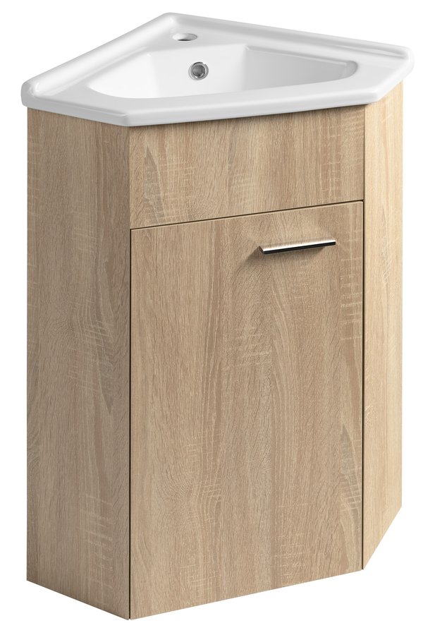 Sapho AQUALINE ZOJA mosdótartó szekrény, platina tölgy 50346