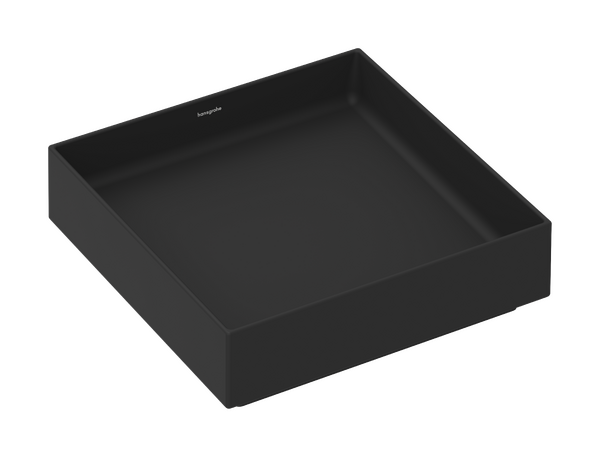 Hansgrohe Xuniva Evo E 40x40 cm pultra ültethető mosdó, matt fekete 60324670