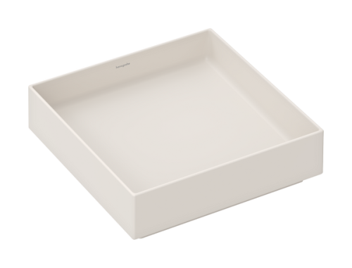 Hansgrohe Xuniva Evo E 40x40 cm pultra ültethető mosdó, matt homokszín 60324780