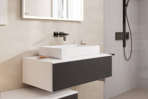 Hansgrohe Xuniva Evo E 65x40 cm pultra ültethető mosdó, matt fehér 60326700