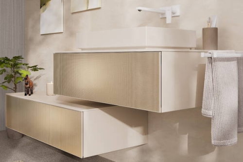 Hansgrohe Xuniva Evo E 65x40 cm pultra ültethető mosdó, matt homokszín 60326780