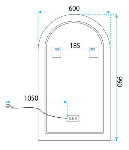 Rea Top-1 LED tükör 90x60cm HOM-01520