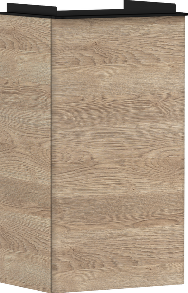 Hansgrohe Xelu Q 34x25 cm balos mosdószekrény matt fekete fogantyúval, természetes tölgy 54013670