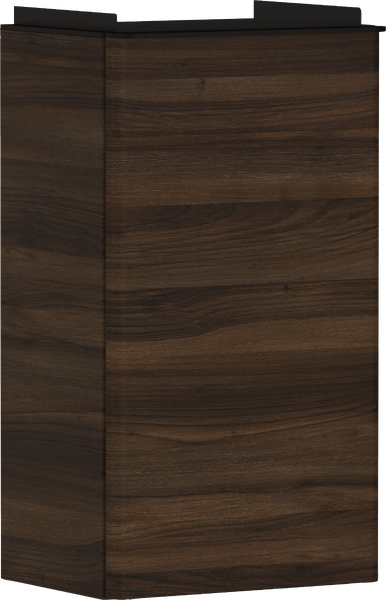 Hansgrohe Xelu Q 34x25 cm balos mosdószekrény matt fekete fogantyúval, sötét dió 54014670