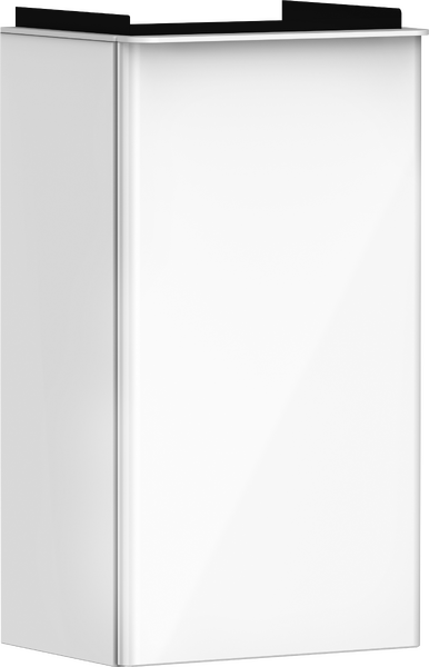 Hansgrohe Xelu Q 34x25 cm jobbos mosdószekrény matt fehér fogantyúval, magasfényű fehér 54015700