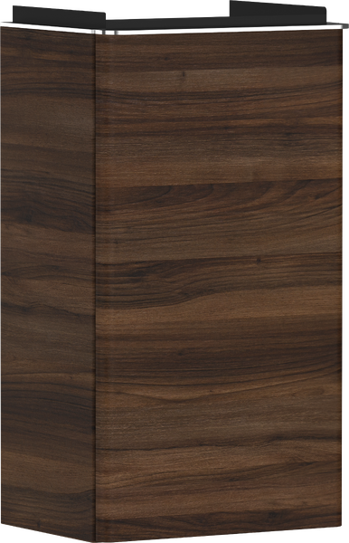 Hansgrohe Xelu Q 34x25 cm jobbos mosdószekrény króm fogantyúval, sötét dió 54018000