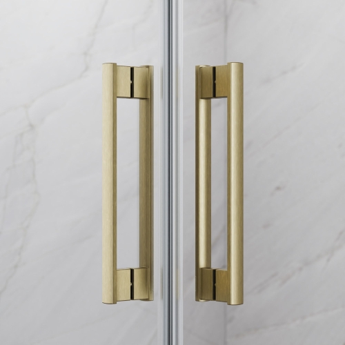 Radaway Idea Brushed Gold KDD 90 cm jobbos zuhanykabin ajtó, szálcsiszolt arany 387060-99-01R