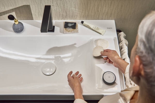 Hansgrohe Xelu Q 80x48 cm jobbos fali mosdó 2 csaplyukkal, fehér 60319450