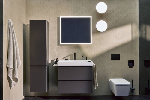 Hansgrohe Xelu Q 80x48 cm jobbos fali mosdó 2 csaplyukkal, fehér 60319450