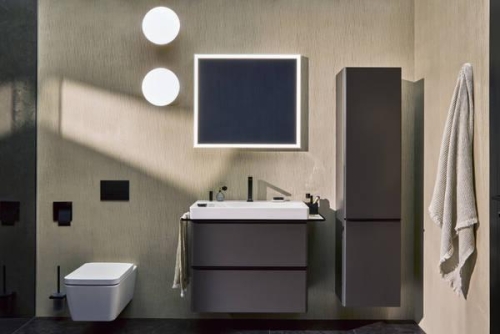 Hansgrohe Xelu Q 80x48 cm balos fali mosdó 2 csaplyukkal, fehér 60320450