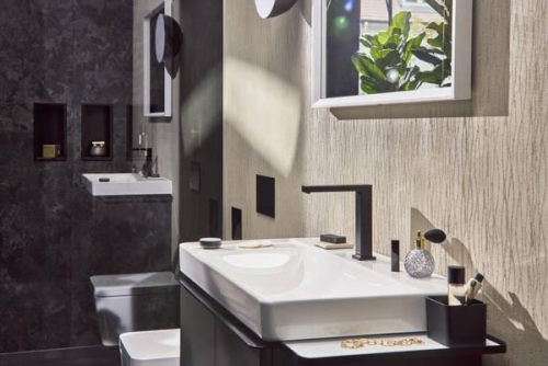 Hansgrohe Xelu Q 80x48 cm balos fali mosdó 2 csaplyukkal, fehér 60320450