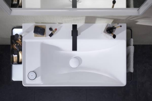 Hansgrohe Xelu Q 80x48 cm balos fali mosdó 2 csaplyukkal, fehér 60320450