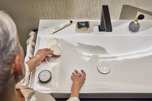 Hansgrohe Xelu Q 80x48 cm balos fali mosdó 2 csaplyukkal, fehér 60320450