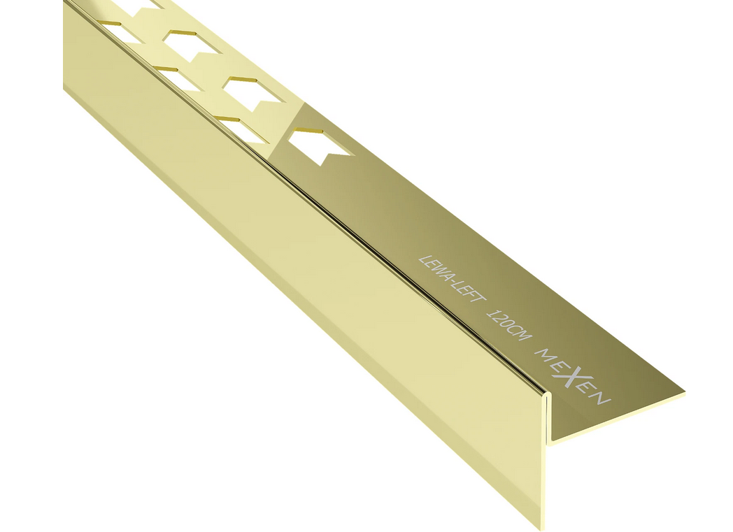 Mexen Line-B lejtést beállító léc 120 cm bal, fényes arany 185001120L