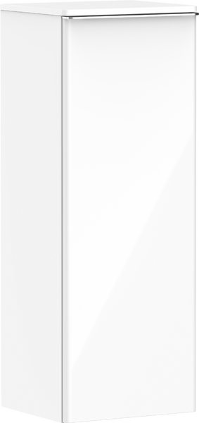 Hansgrohe Xelu Q 40 cm jobbos közepes kiegészítő szekrény króm fogantyúval, magasfényű fehér 54131000