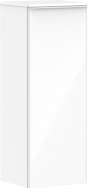 Hansgrohe Xelu Q 40 cm jobbos közepes kiegészítő szekrény matt fehér fogantyúval, magasfényű fehér 54131700