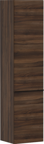 Hansgrohe Xelu Q 40 cm balos magas kiegészítő szekrény matt fekete fogantyúval, sötét dió 54138670