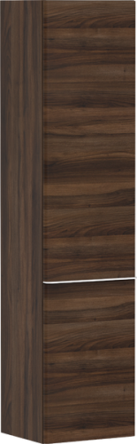 Hansgrohe Xelu Q 40 cm jobbos magas kiegészítő szekrény matt fehér fogantyúval, sötét dió 54142700