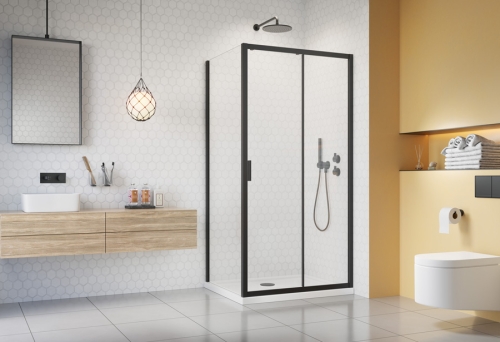 H2O Comfort Black S 80 cm oldalfal, fekete 10270080-54-01