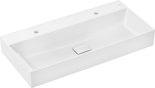 Hansgrohe Xevolos E SmartClean 100x48 cm fali mosdó 2 csaplyukkal, fehér 61110450