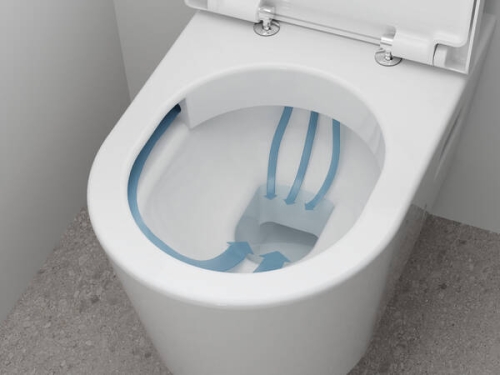 Hansgrohe EluPura Original S AquaChannel Flush fali WC, fehér 60142450