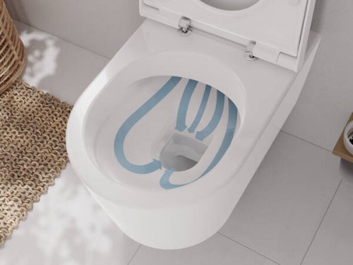 Hansgrohe EluPura S AquaFall Flush fali WC, fehér 60193450