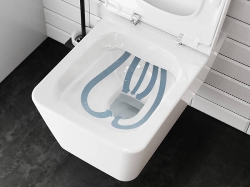 Hansgrohe EluPura Q AquaFall Flush fali WC, fehér 60194450