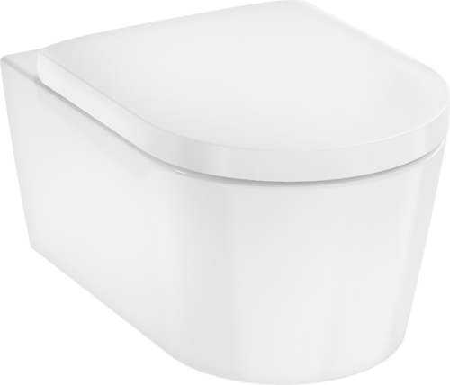 Hansgrohe EluPura S AquaFall Flush fali WC SoftClose ülőkével, fehér 60292450