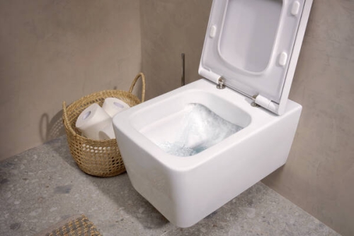 Hansgrohe EluPura Q AquaFall Flush fali WC SoftClose ülőkével, fehér 60293450