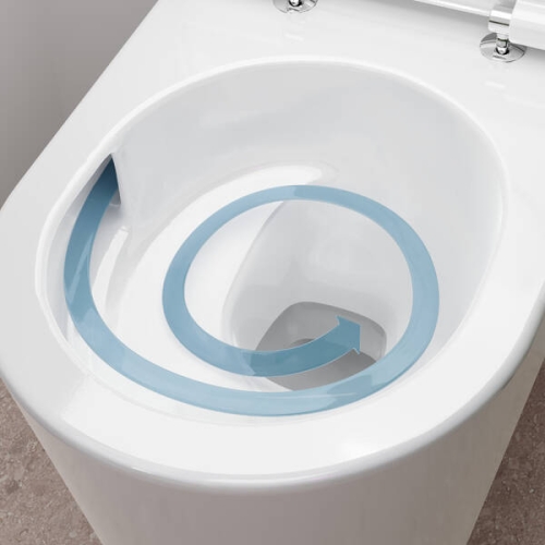 Hansgrohe EluPura S AquaHelix Flush fali WC, fehér 60343450