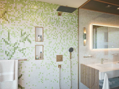 Hansgrohe Raindance Alive Q 210/340 1jet fejzuhany, szálcsiszolt bronz 24530140