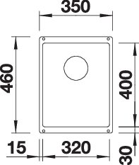 BLANCO SUBLINE 320-U SILGRANIT alulról beépíthető mosogató, palaszürke 523407