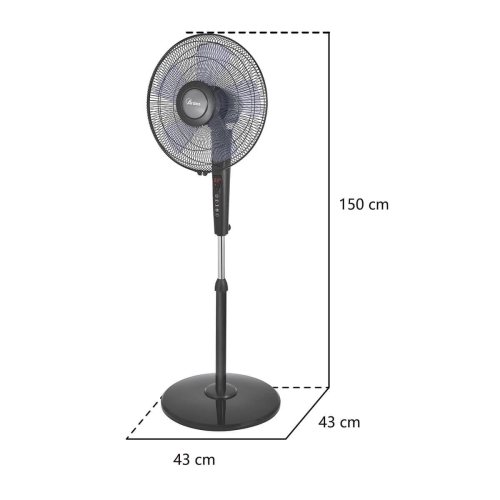 Ardes STYLE álló ventilátor távirányítóval, fekete 5S41PBT