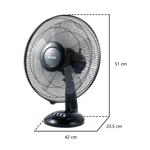 Ardes STYLE asztali ventilátor, fekete 5S41