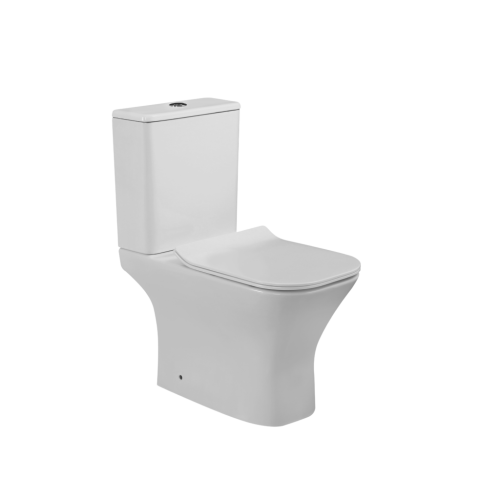 Invena VERSO Rimfree kompakt monoblokkos WC lassú záródású ülőkével, fehér CE-K1-051-Y