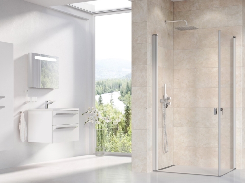 Ravak Chrome CRV1 100 cm zuhanykabin ajtó Transparent üveggel, szatén 1QVA0U01Z1