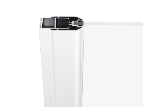 Ravak Chrome CRV2 120 cm zuhanykabin ajtó Transparent üveggel, matt fehér 1QVG0E00Z1