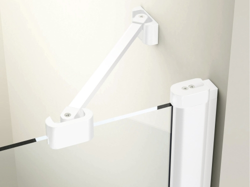 Ravak Chrome CRV2 120 cm zuhanykabin ajtó Transparent üveggel, matt fehér 1QVG0E00Z1