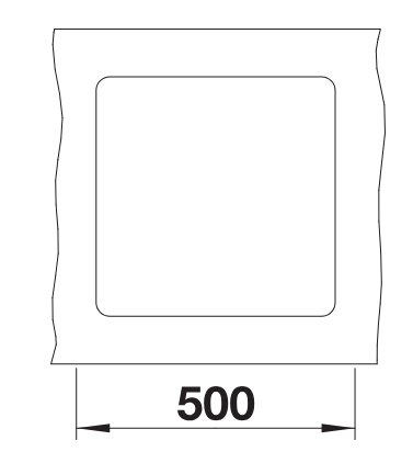 BLANCO SUBLINE 400-F munkalappal szintbe építhető SILGRANIT mosogató, vulkánszürke 527348