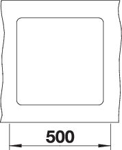 BLANCO SUBLINE 400-F munkalappal szintbe építhető SILGRANIT mosogató, antracit 523475