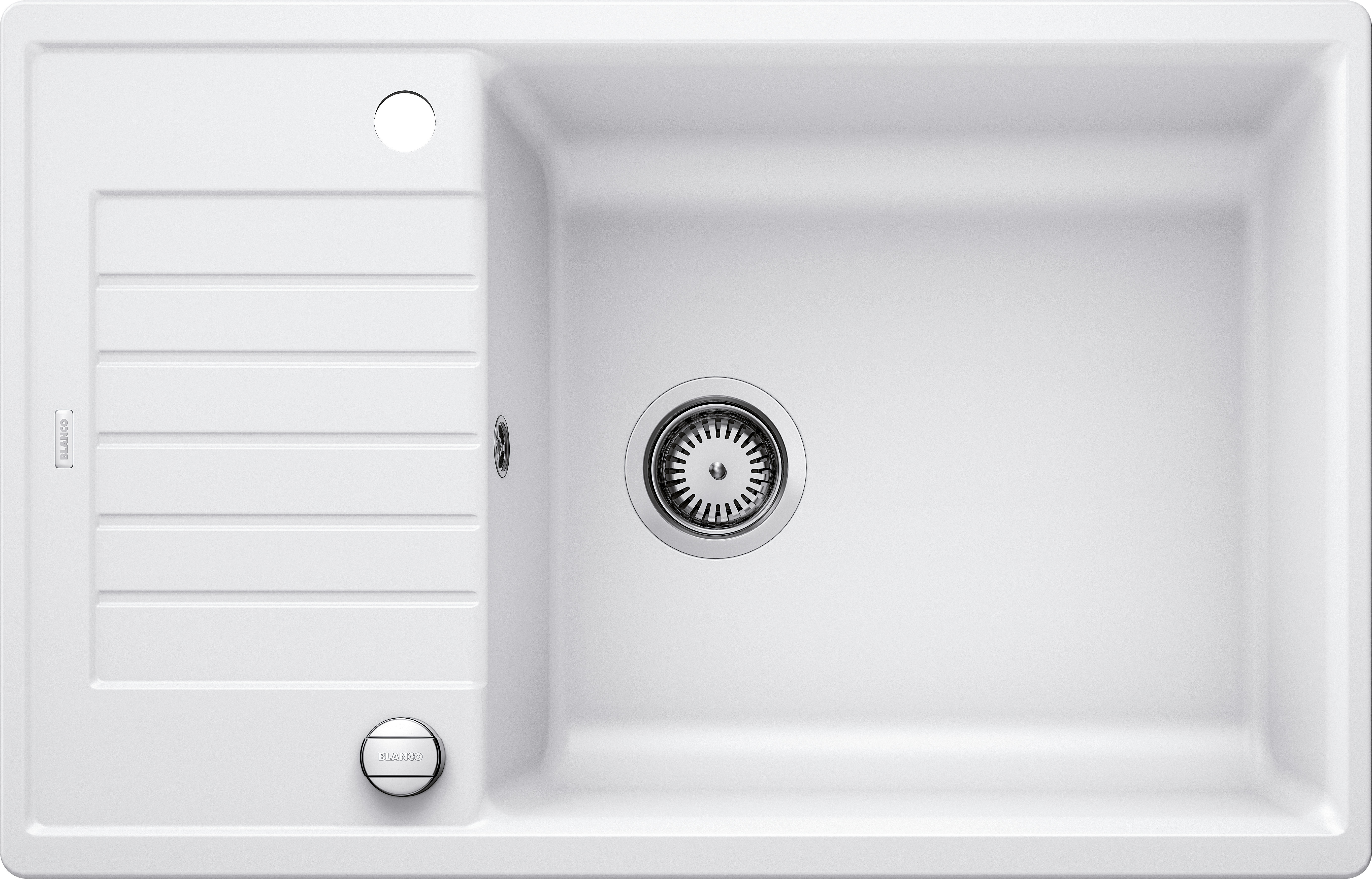 BLANCO ZIA XL 6 S Compact SILGRANIT mosogató lefolyó-távműködtetővel, fehér 523267