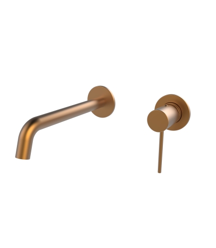 Wellis Altona fali mosdó csaptelep, szálcsiszolt rose gold ACS0437