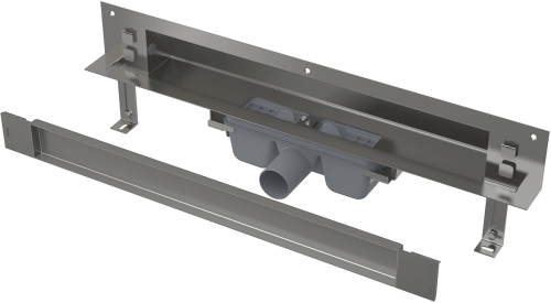 ALCA (Alcaplast) APZ5-TWIN SPA lefolyó rendszer a falba építéshez 65 cm, burkolható fedlappal APZ5-TWIN-650