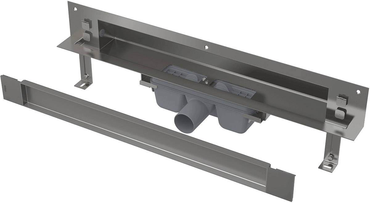 ALCA (Alcaplast) APZ5-TWIN SPA lefolyó rendszer a falba építéshez 85 cm, burkolható fedlappal APZ5-TWIN-850
