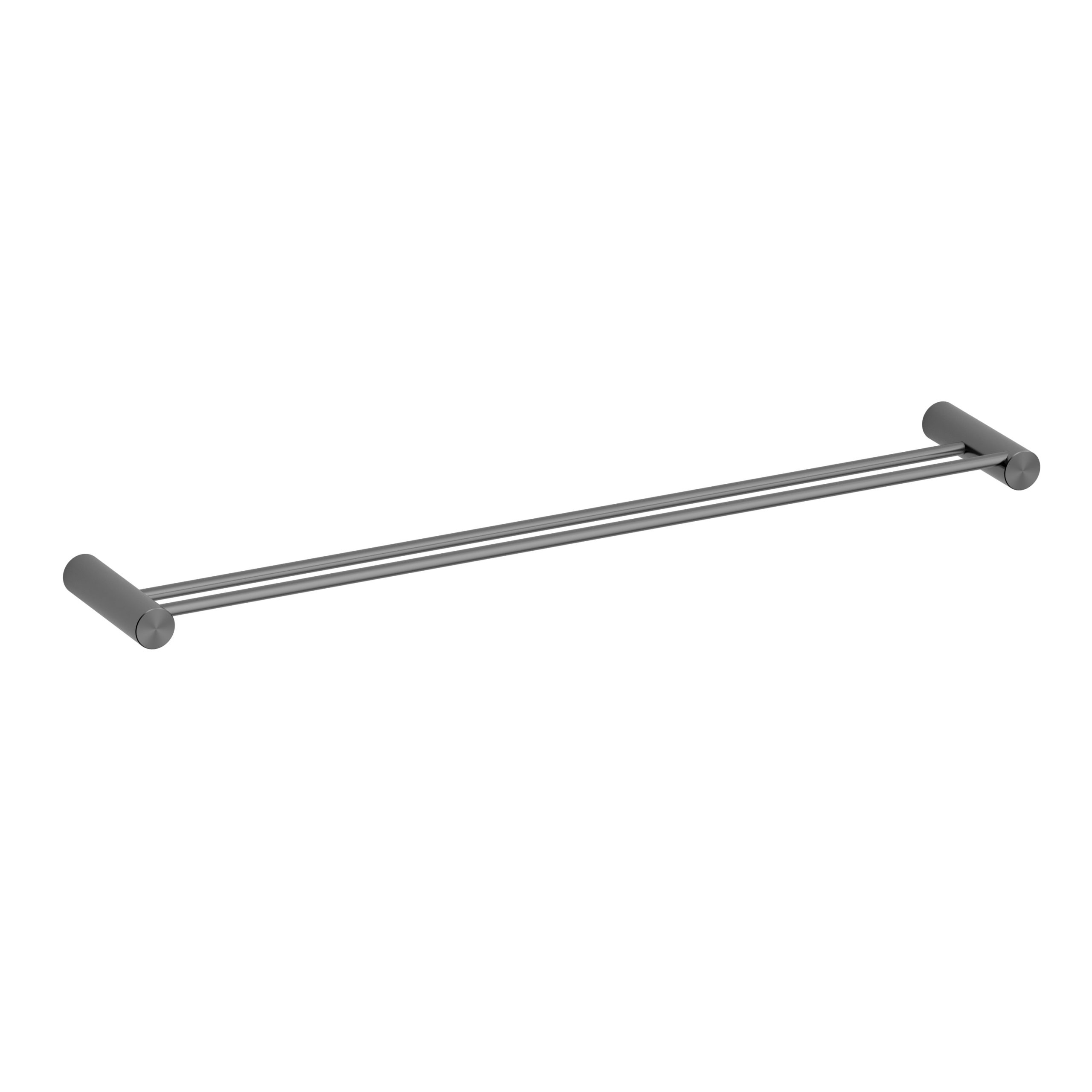 Wellis Ischia dupla törölköző tartó, gun metal WE00196
