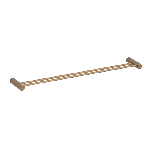 Wellis Ischia dupla törölköző tartó, szálcsiszolt rose gold WE00212